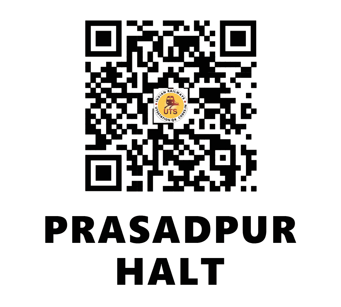 UTS QR Code for PRASADPUR HALT - PRSP (NE - UTTAR PRADESH)